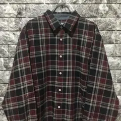 希少 adidas チェックシャツ 刺繍ロゴ アディダス 長袖シャツ チェック