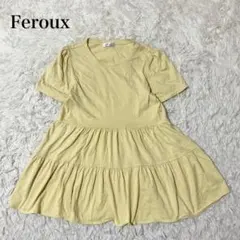 Feroux 半袖Tシャツ Fサイズ　フレアトップス　ウォッシャブル　カジュアルのサムネイル