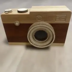 カルディ　木製レトロカメラ風小物入れのサムネイル