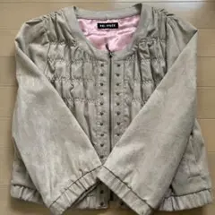 ひ*な様 REI RISÉE ノーカラージャケット ベージュ　ゴム劣化