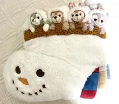 ダッフィー&フレンズ　ウィンターホリデー　ぬいぐるみ付きクッション2019