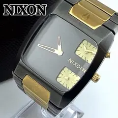 希少カラー✨ NIXON THE BANKS サブダイヤル ガンメタ ゴールドのサムネイル