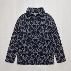 vintage 小花柄ブラウス ネイビー 森ガール フェアリーグランジ 00sのサムネイル