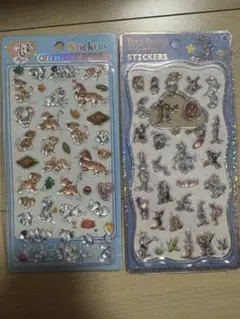 ジュエリーシール 2枚セット 101匹わんちゃん バッグスバニー　海外製のサムネイル