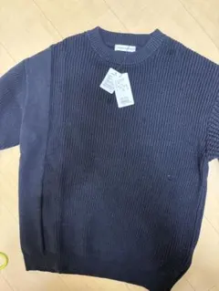 URBAN RESEARCH クレイジーパターンニット ネイビー L未使用のサムネイル