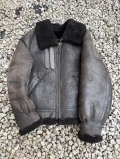 AVIREX B-3 フライトジャケット USA製 ムートン ブラック 40
