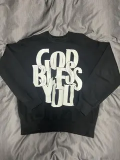 EXAMPLE GOD BLESS YOU スウェット 黒 刺繍 バックロゴ - メルカリ