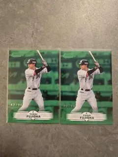 Topps 2025 スタクラ 藤岡裕大 99枚限定 グリーンパラレル×2のサムネイル