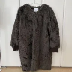 BEAMS BOY ファー ロングコートのサムネイル