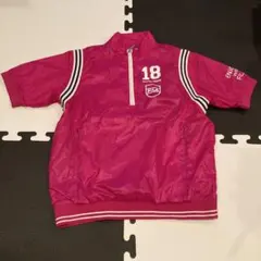FILA GOLF ピンク 半袖レインウェア L