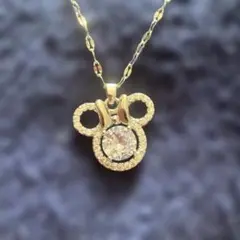 Disney・ミッキーマウスクリスタルネックレス