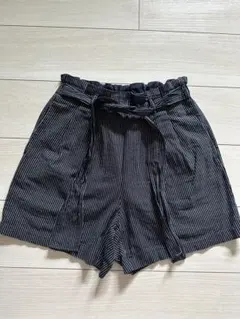 レディース　ハーフパンツ　ネイビーXホワイトのサムネイル