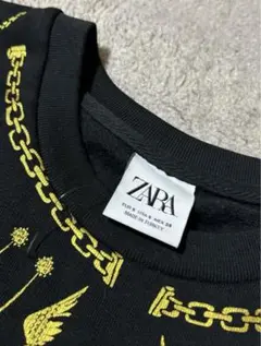 ZARA メンズ プルオーバー トレーナー バロック 刺繍 総柄