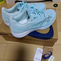 asics ライトブルー スニーカー