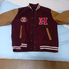 HARVARD UNIVERSITY スタジャン バーガンディ