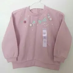 トレーナー 長袖 97cm マザウェイズ うさぎ ラメ ハート