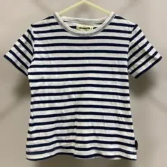 子供 100サイズ 半袖 Tシャツ 綿 ストレッチ ボーダー ベルメゾン ジータのサムネイル