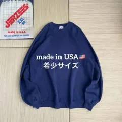 こ*ん様 80s USA製 jerzees ジャージーズ 無地 スウェット ネイ