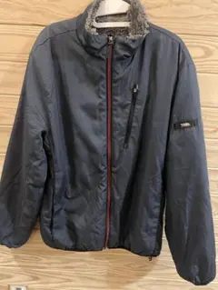 寅壱 ファー付きネイビー ブルゾン