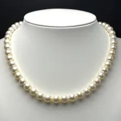 タサキ アコヤ真珠 パール ネックレス 6.5-7.0mm SILVER