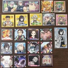 鬼滅の刃シールとカードのセット