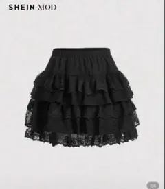 【即日発送❗️】SHEIN MOD ブラックフレアスカート　S