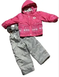 CCLTEAM スキーウェア　100㎝　上下セット スノーウェア 女の子　ピンク
