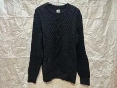 メンズ　GAP ケーブルニット セーター Sグレー