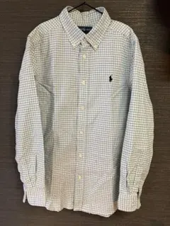 ラルフローレン ボタンダウンチェックシャツ 160 XS
