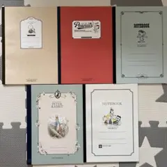 30 B5 スヌーピーとピーターラビットノート5冊セット