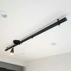 コイズミ スライドコンセント AE42174E【フック/スポットライト付】黒