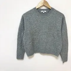 【ユニクロ】プレミアムラムクルーネックセーター（長袖）　XLサイズ　ライトグレー