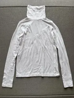Hanes for BIOTOP タートルネック　ハイネックカットソー　白　M