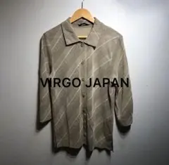 90s vintage 総柄 シャツ 七分袖 昭和レトロ