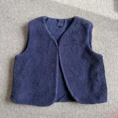 ネイビー ベスト　コットン　110