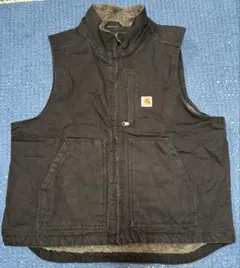 Carhartt ダックベスト ブラック ボアライニング XL ルーズフィット
