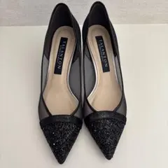 TALANTON パンプス ブラック ラメ 23.5cm グリッターのサムネイル