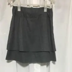 スカート　グレー　地厚　期間限定値下げ