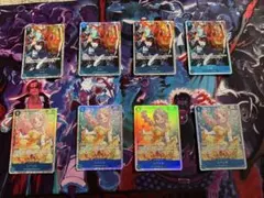 ワンピースカード　　サボSR レベッカSR 各４枚セット