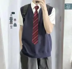 未使用✨️メンズ 制服コスプレ 4点セット XL 文化祭 コスプレ パーティーのサムネイル