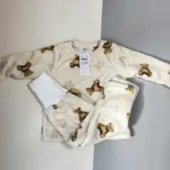 新品 POLO Baby ベア フリース パジャマ 腹巻き付き 90cm くま
