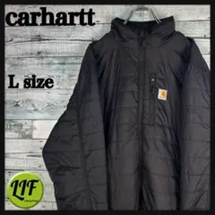カーハート ロゴタグ ブルゾン 中綿キルティングジャケット ブラック 4710
