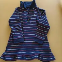 ネイビー ストライプ 長袖 ワンピース