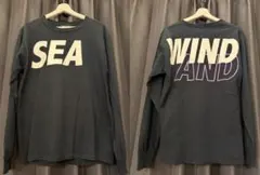 WIND AND SEA ロンT 黒×紫 バックロゴ Tシャツ ウィンダンシーのサムネイル