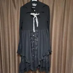 【最終値下げ】h.NAOTO　Frill ワンピース 最終値下げ】h.NAOTO Frill ワンピース - メルカリ