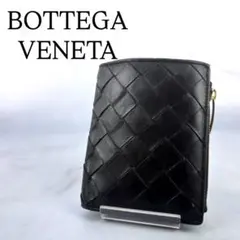 BOTTEGA VENETA イントレチャート 二つ折り財布 ブラックのサムネイル