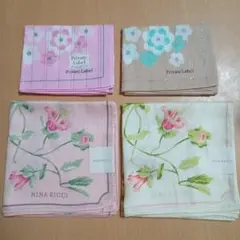 ブランド ハンカチまとめ売り ニナリッチ・プライベートレーベル 花柄 ハンカチ