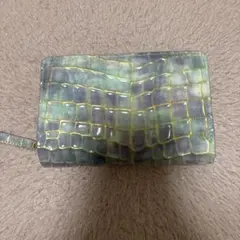⭐️未使用級・廃盤品⭐️アタオ リモ ハーフ クロコ型押し エナメル 