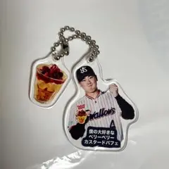 丸山和郁 神宮グルメスイーツキーホルダー ベリーベリーカスタードパフェ