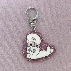 エスターバニー アクリル キーホルダー ピンク ラメ
